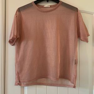 Pink Sheer Shirt